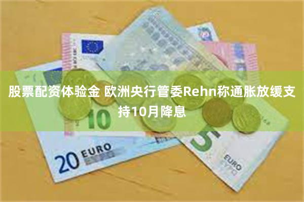 股票配资体验金 欧洲央行管委Rehn称通胀放缓支持10月降息